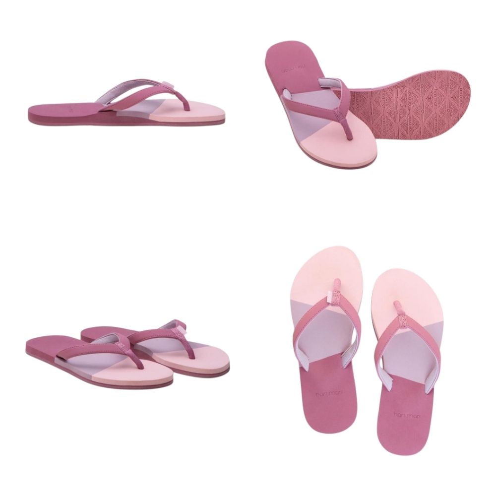 Hari Mari NWT Meadow Asana 8 Rose Multi Sandal Flip Flops Comfort Retail